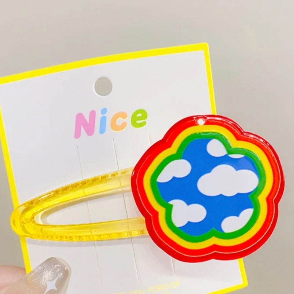 Yellow‎ Clouds Barrettes NEW